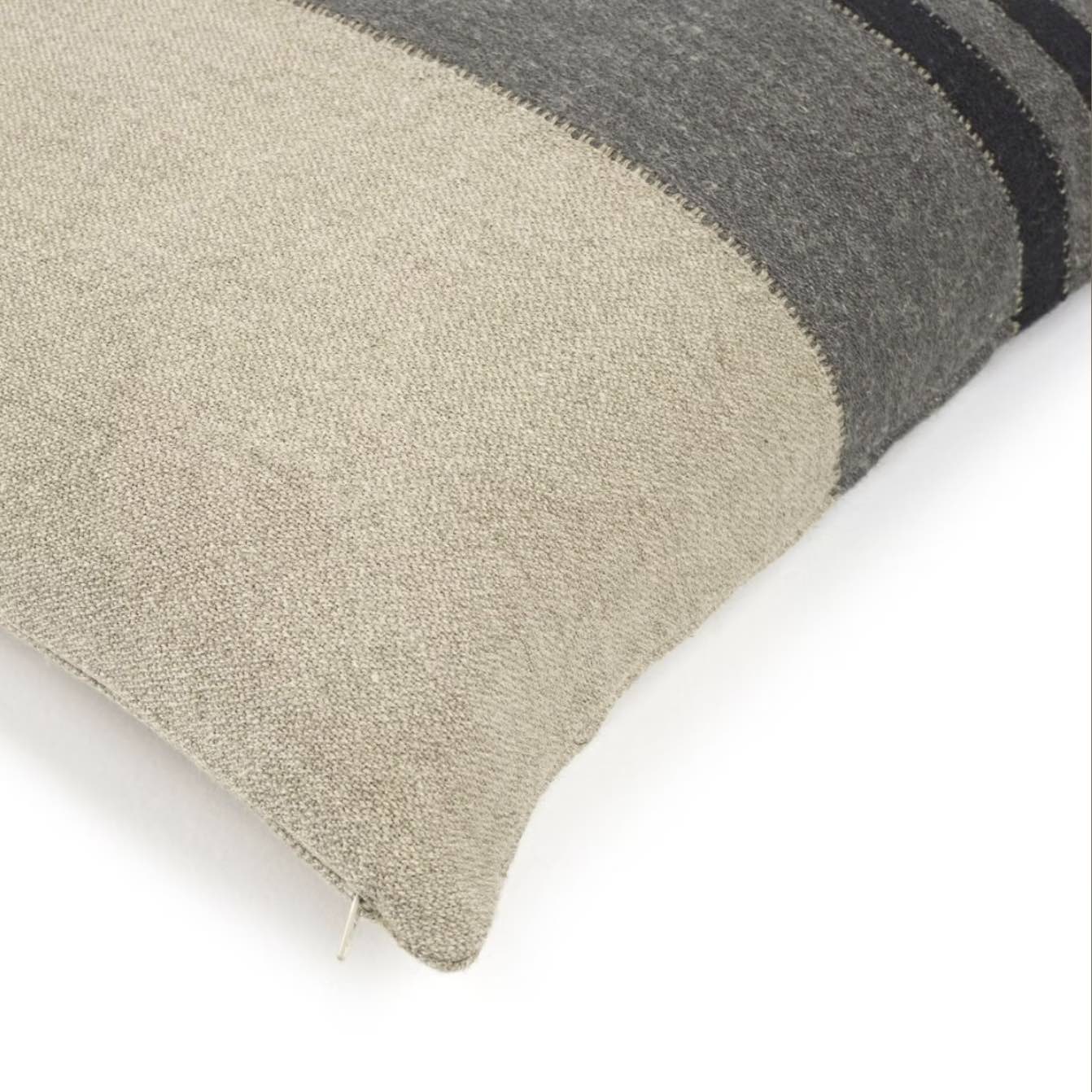Black House Stripe Cushion Cover