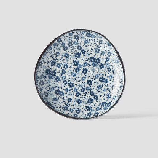 Blue Daisy Uneven Side Plate