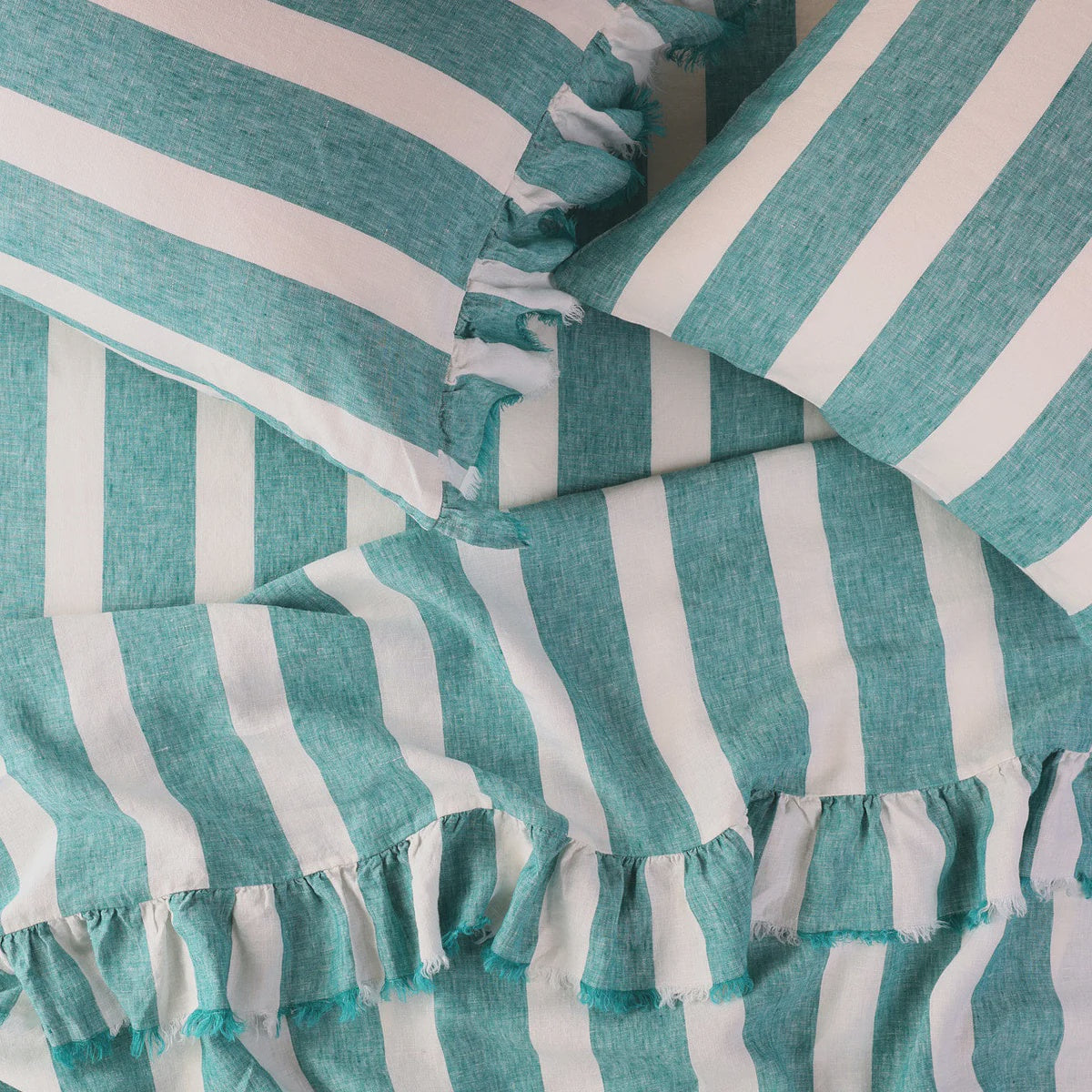 Emerald Stripe Fitted Sheet