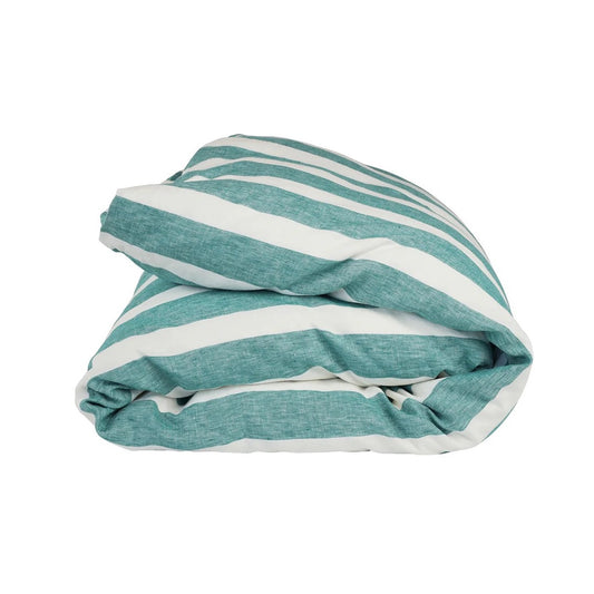 Emerald Stripe Duvet Cover