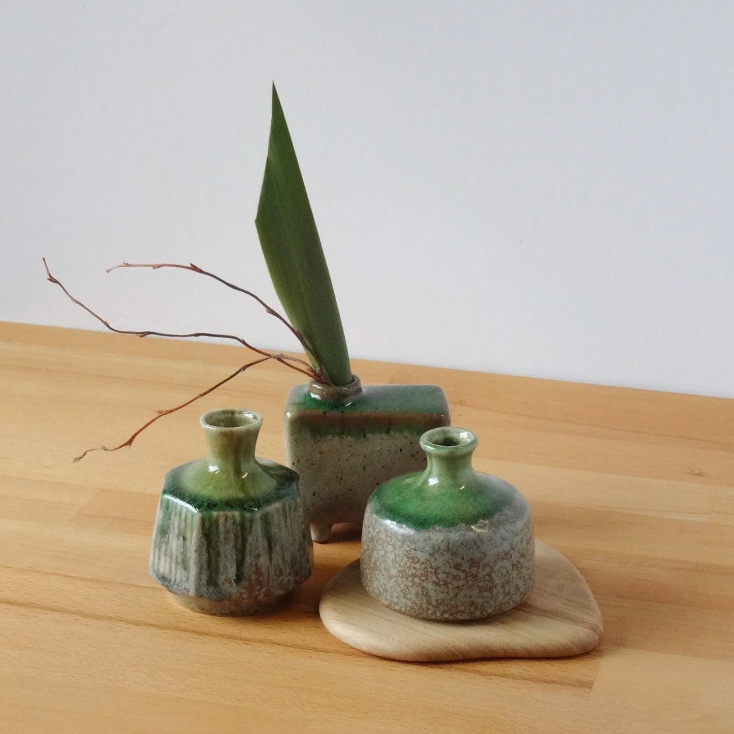 Green Round Vase