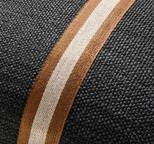 Jasper Lumbar Cushion Cover - Faded Black