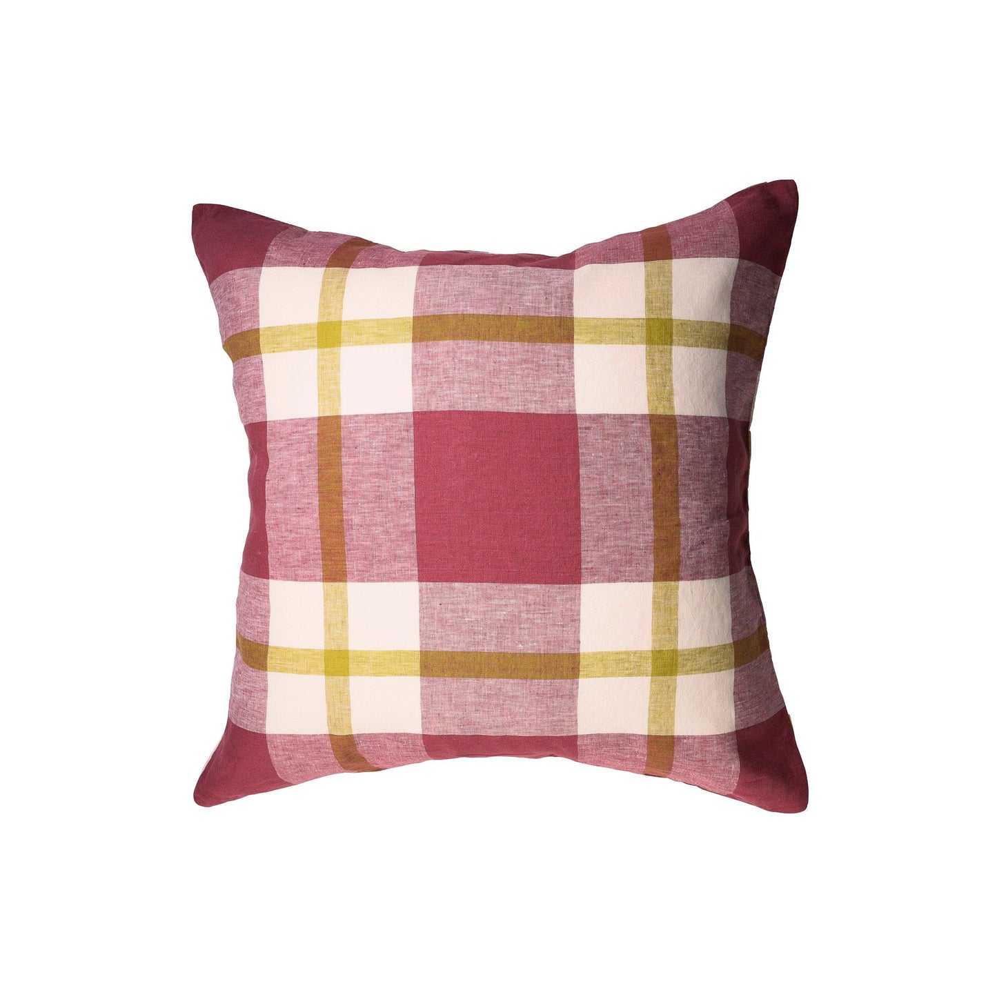 Plum Check Pillowcase Sets
