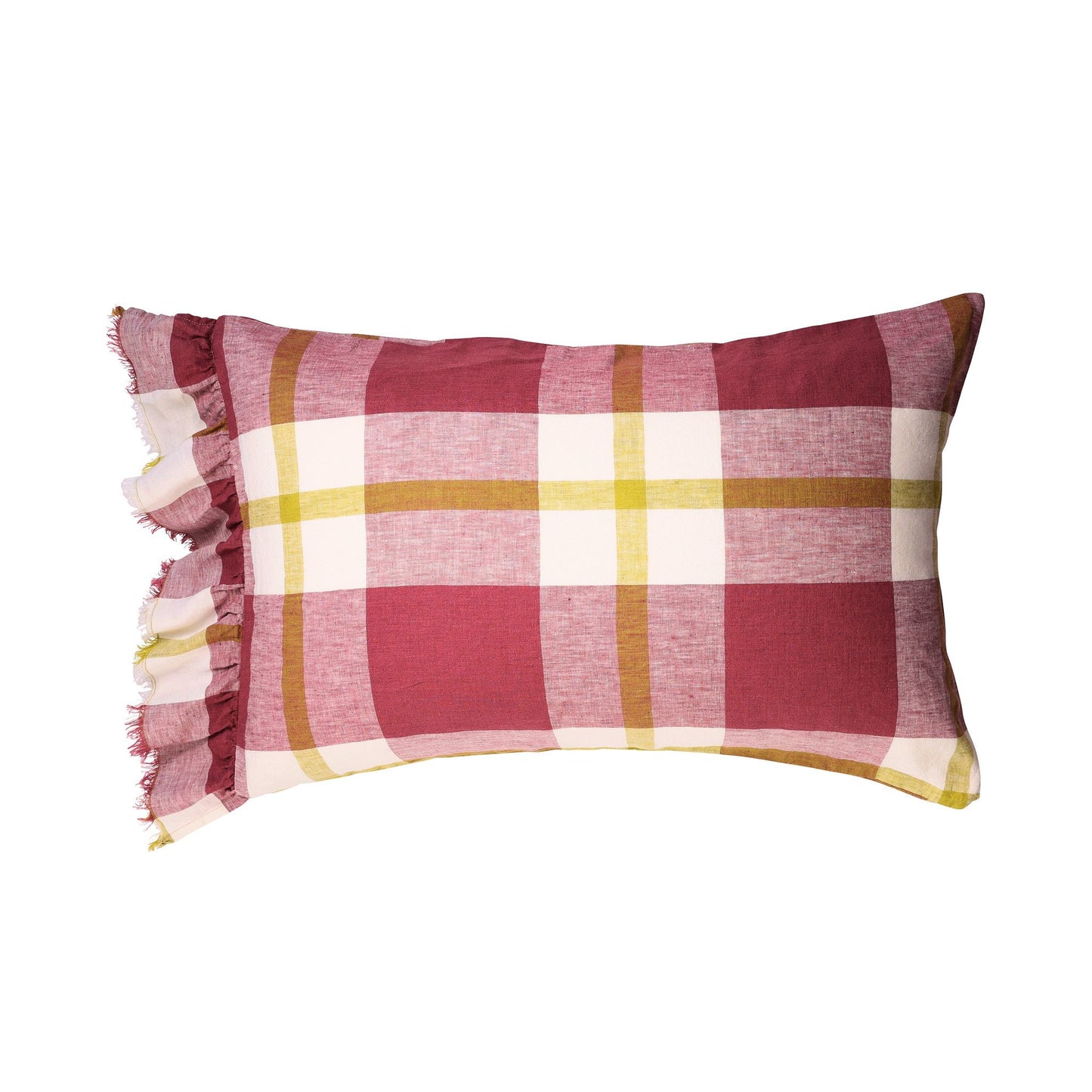 Plum Check Pillowcase Sets