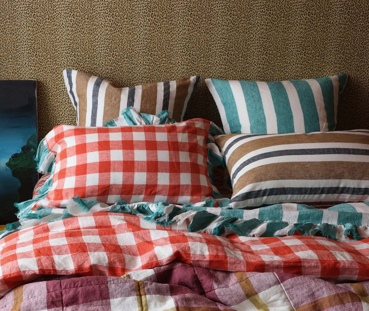 Emerald Stripe Pillowcase Sets