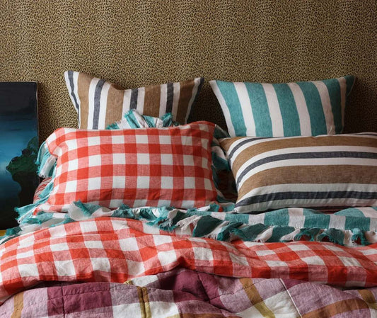 Emerald Stripe Pillowcase Sets