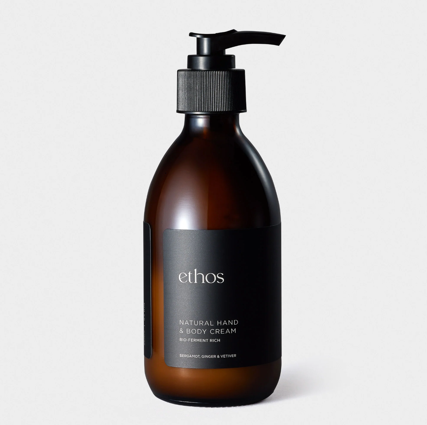NATURAL HAND & BODY CREAM - Bergamot, Ginger & Vetiver - 250ml
