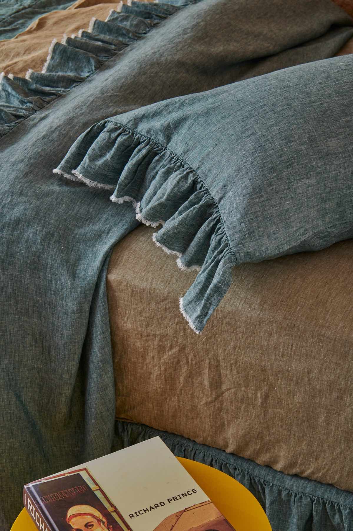 Spruce Ruffle Flat Sheet