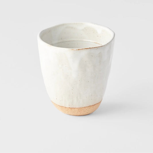 White Lopsided Large Mug