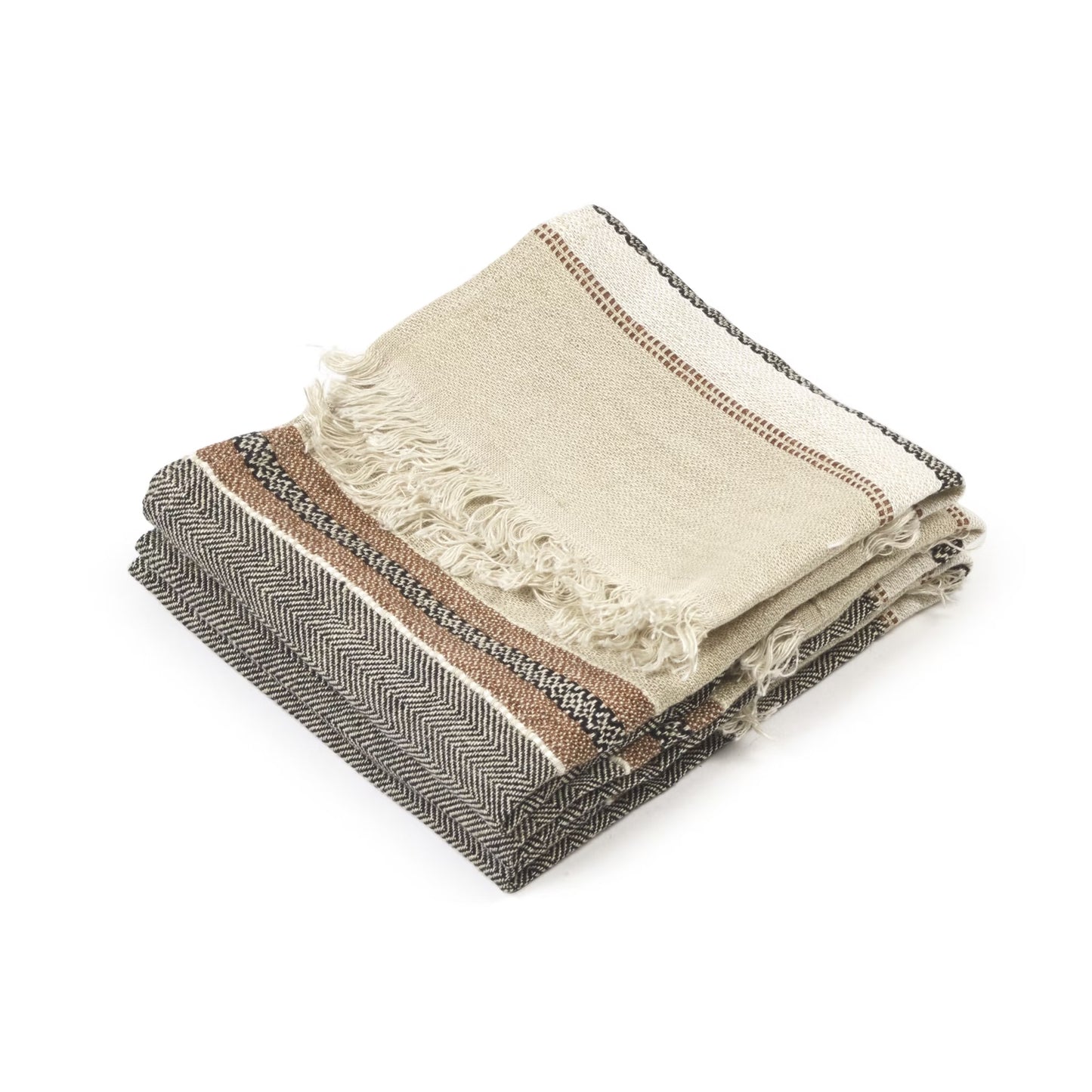 Beeswax Stripe Belgian Towel