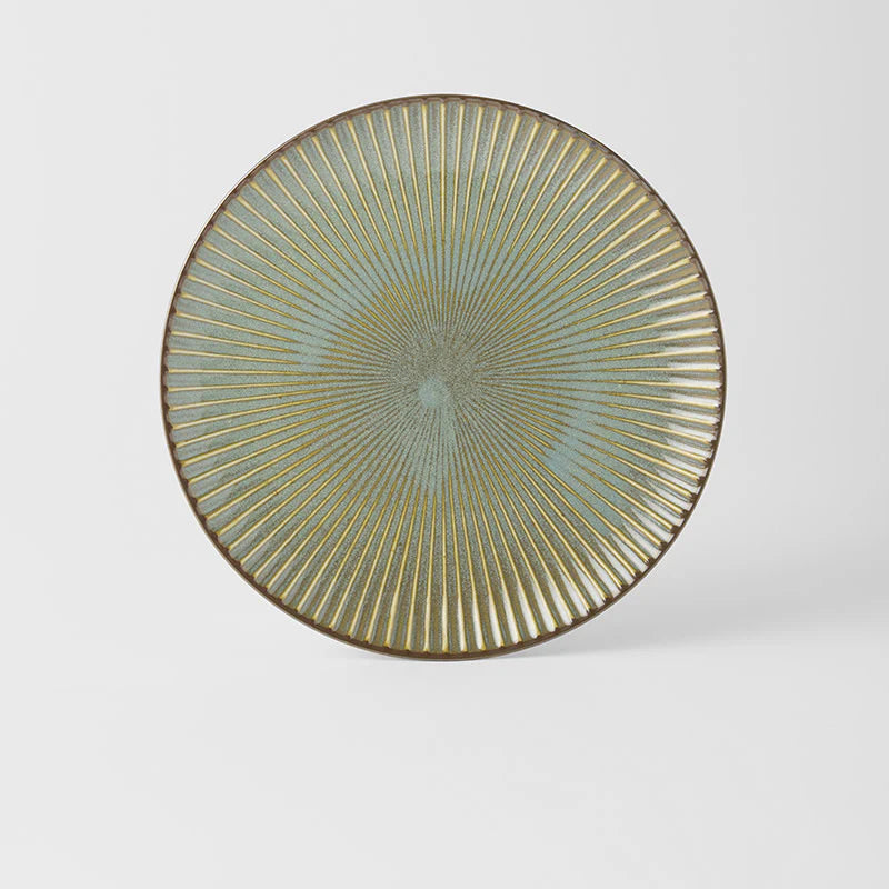 Fantail Green Dinner Plate