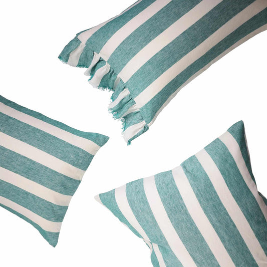Emerald Stripe Pillowcase Sets