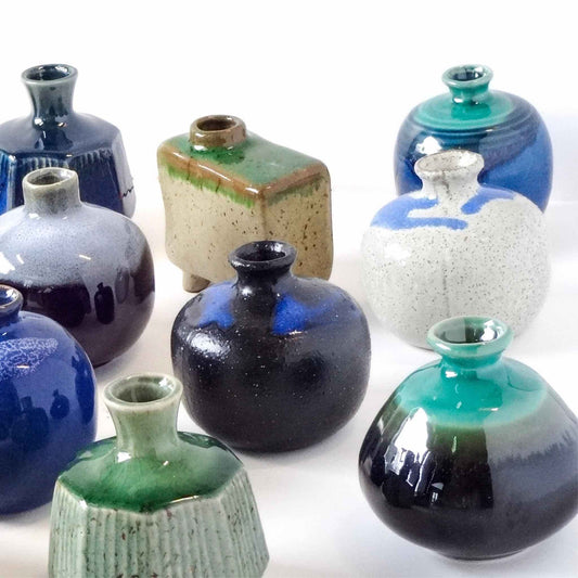 Emerald Octagon Vase