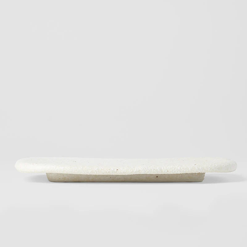 Shell White Medium Rectangle Slab