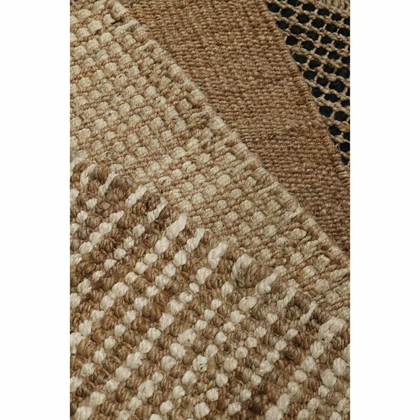Jute Doormat - Waffle Weave - Natural and Ivory
