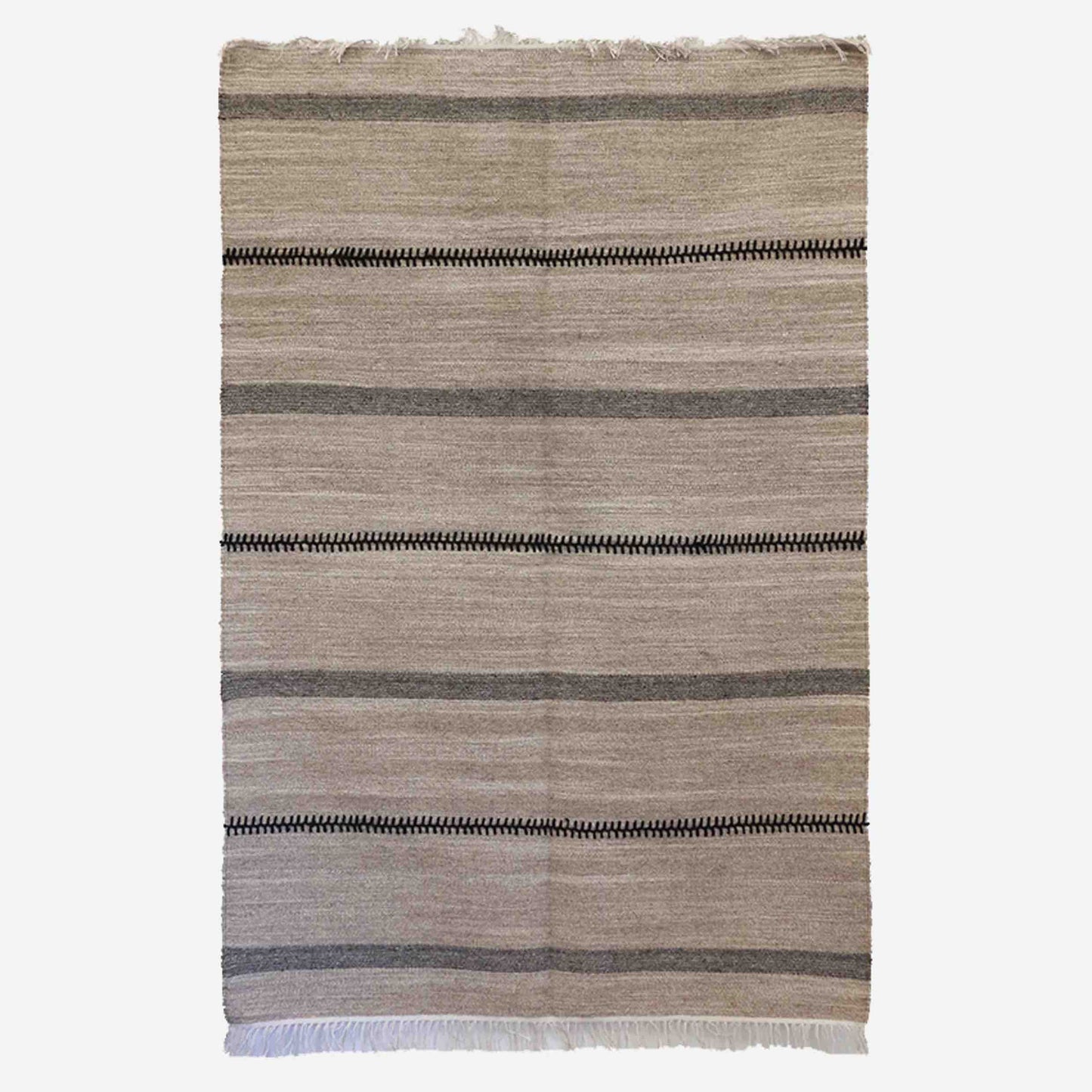 Tribal Wool Rug in Earth Tones