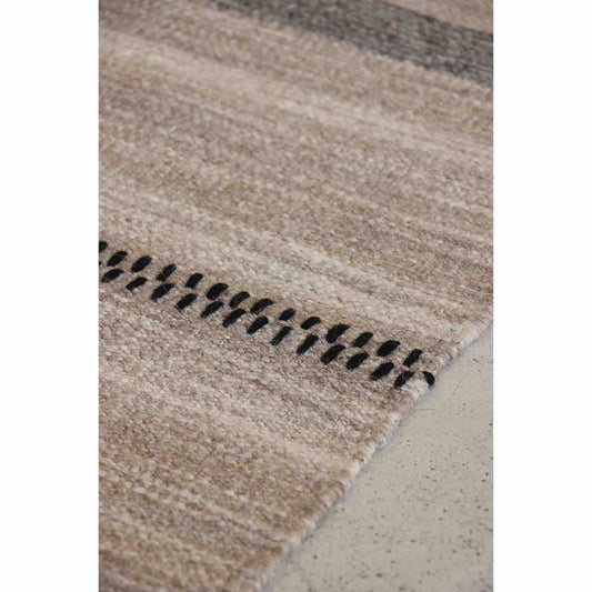 Tribal Wool Rug in Earth Tones