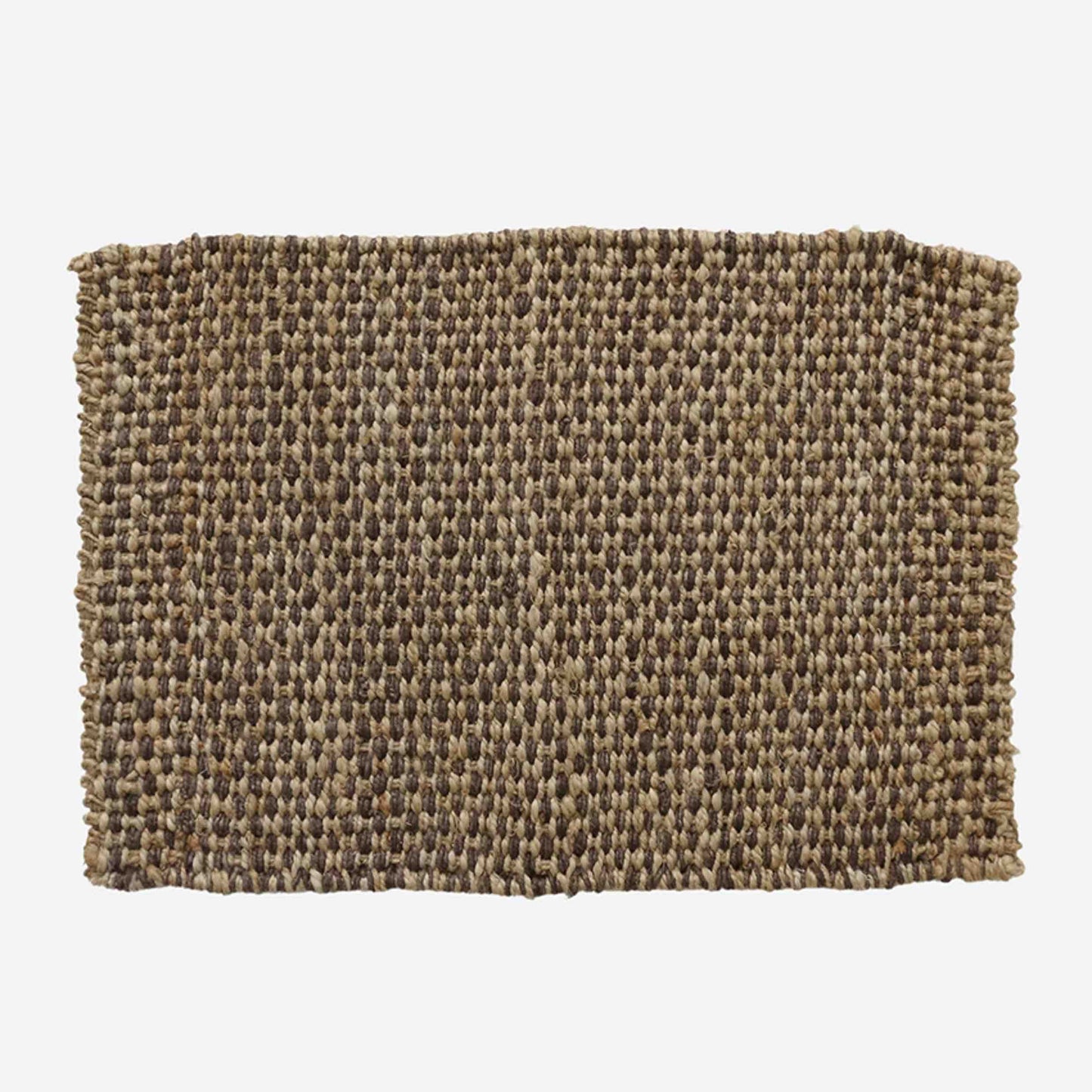 Jute Doormat - Aubergine and Natural