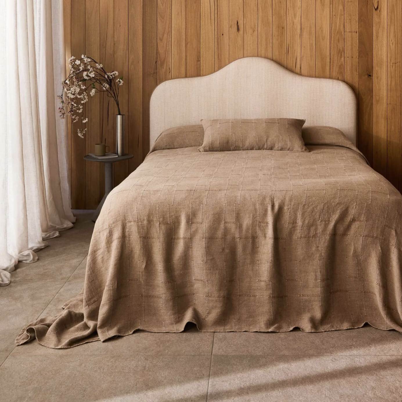 Palermo Caramel - Lumbar Cushion Cover