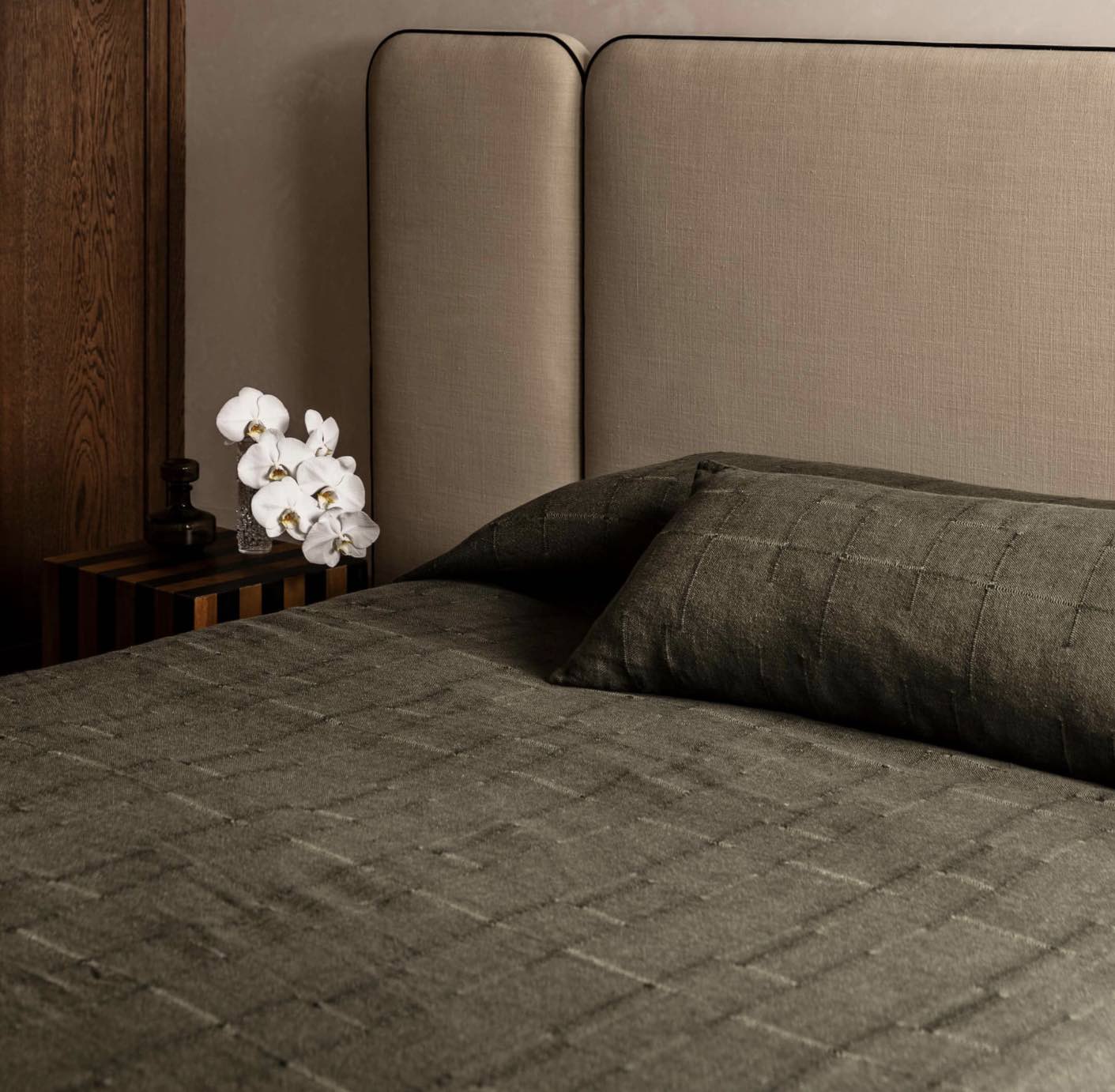 Palermo Olive - Lumbar Cushion Cover