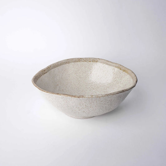 Flax Large Uneven Bowl