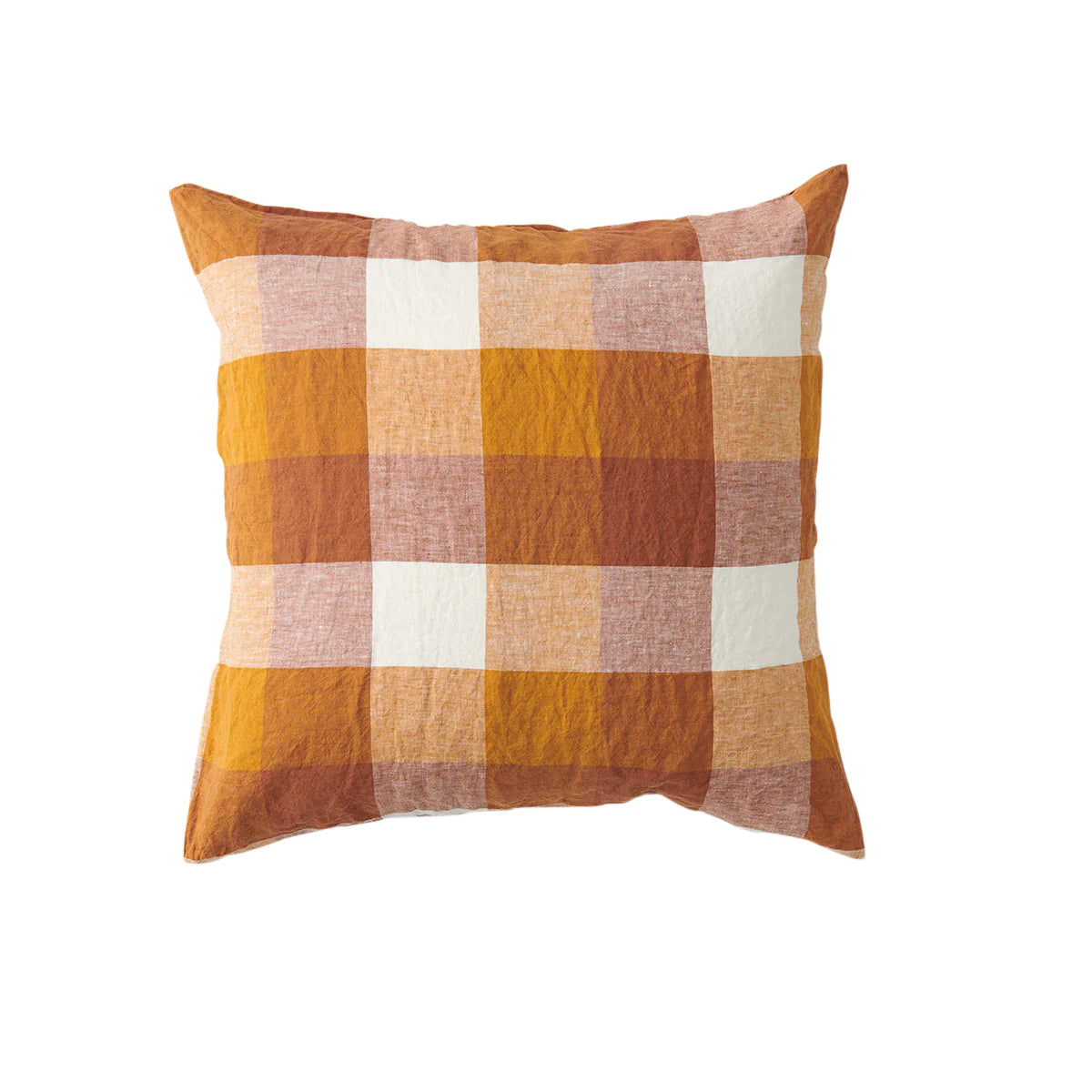 Biscuit Check Pillowcase Set