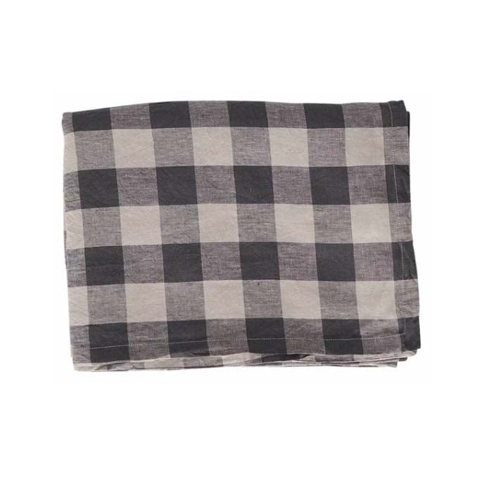 Licorice Gingham Table Linen