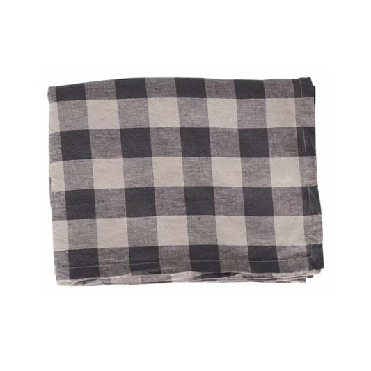 Licorice Gingham Table Linen