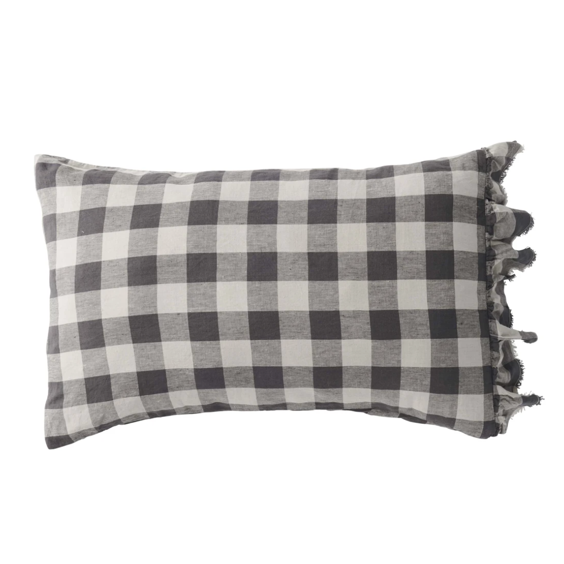 Licorice Gingham Pillowcase Sets