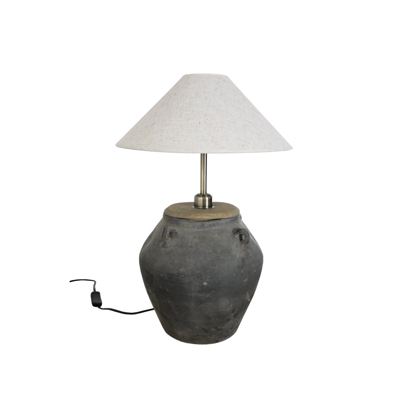 Black Tuscany Lamp with Shade