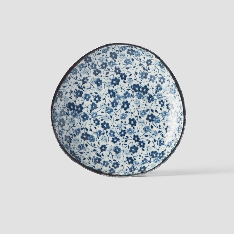 Blue Daisy Uneven Side Plate