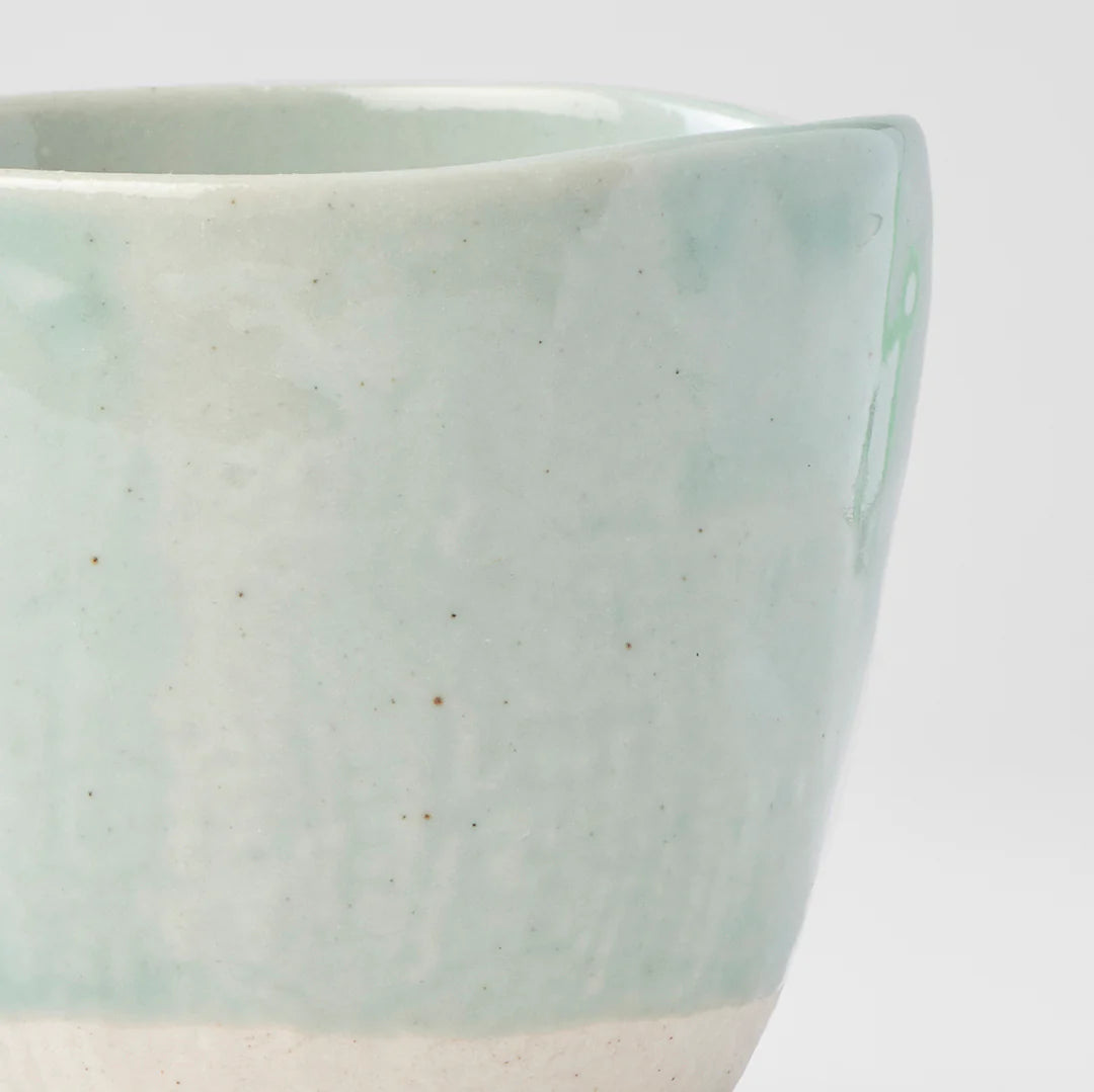 Teal Lopsided Large Mug