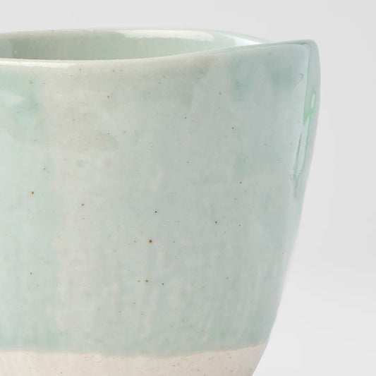 Teal Lopsided Large Mug