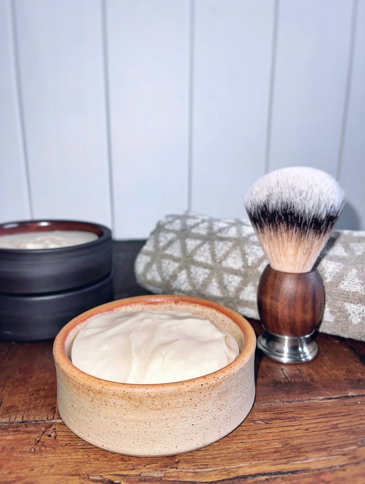 Shaving Soap - Beige Pottery