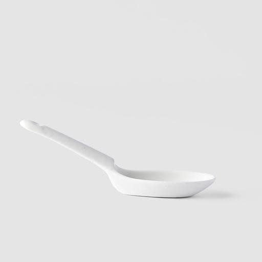 Matte White Small Ceramic Spoon