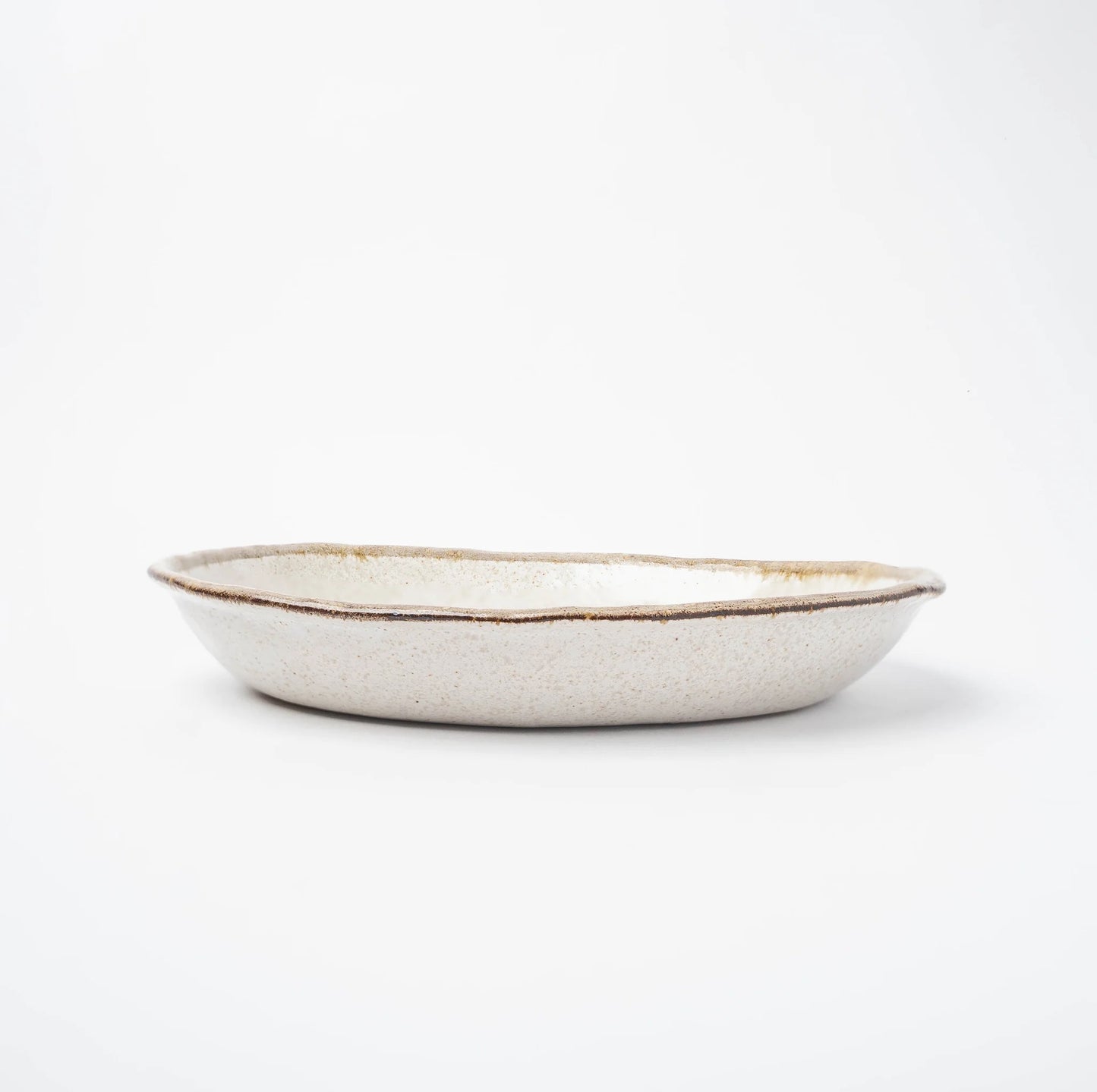 Flax Oval Uneven Platter