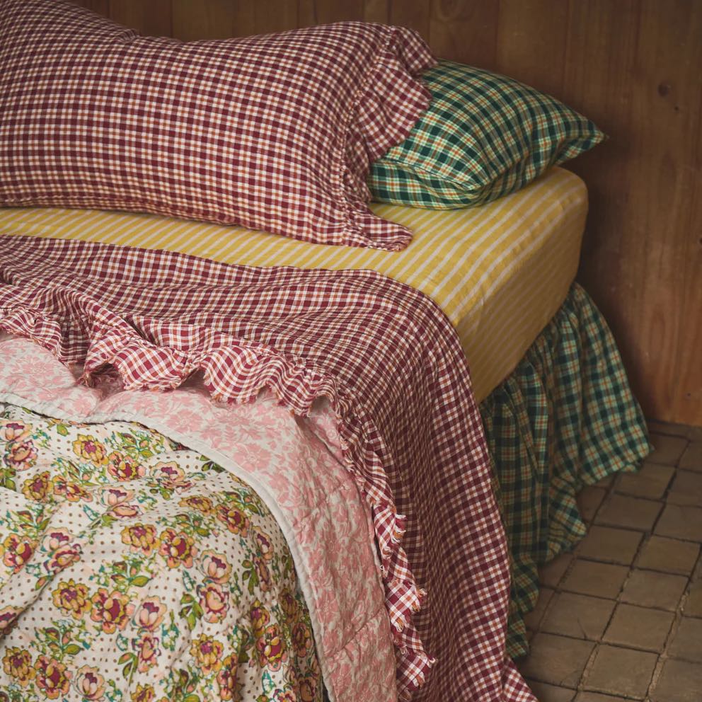 Grevillea Check Pillowcase Sets