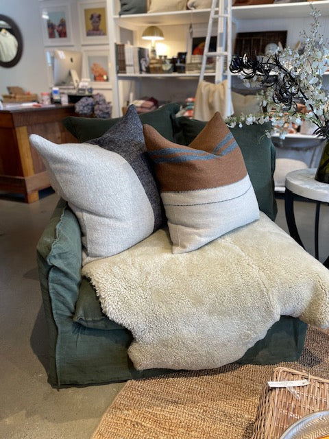 Belgian Linen Loose Cover Sofa - Left Arm