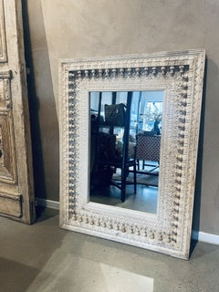 Vintage Carved Wooden Mirror