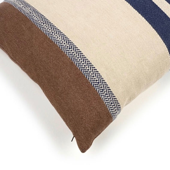 Marina Stripe Cushion Cover - Indigo