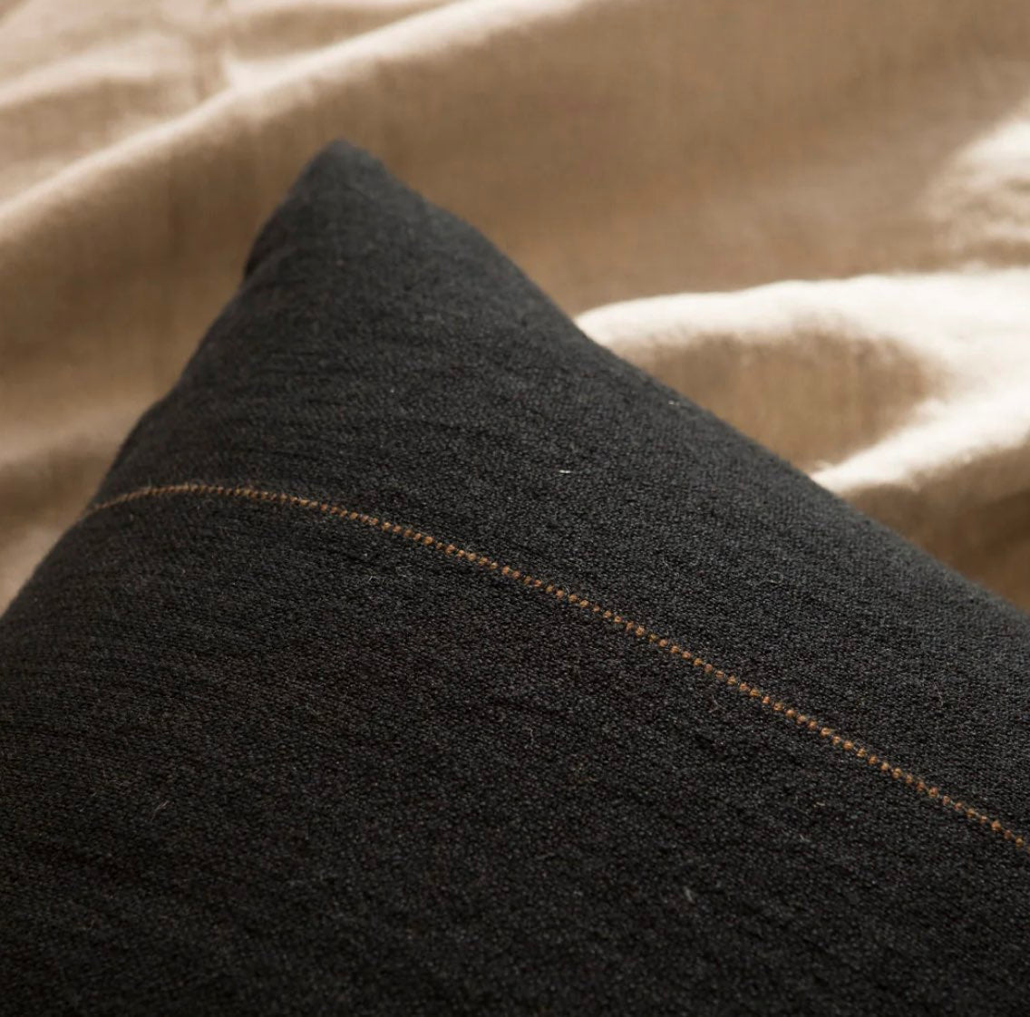 Oscar Black Stripe Cushion Cover