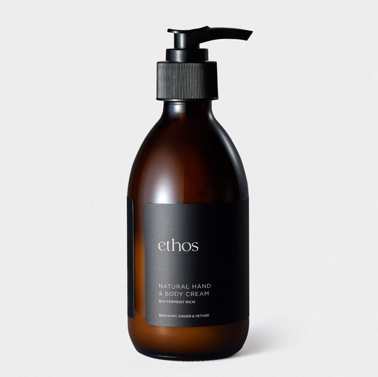 NATURAL HAND & BODY CREAM - Bergamot, Ginger & Vetiver - 250ml
