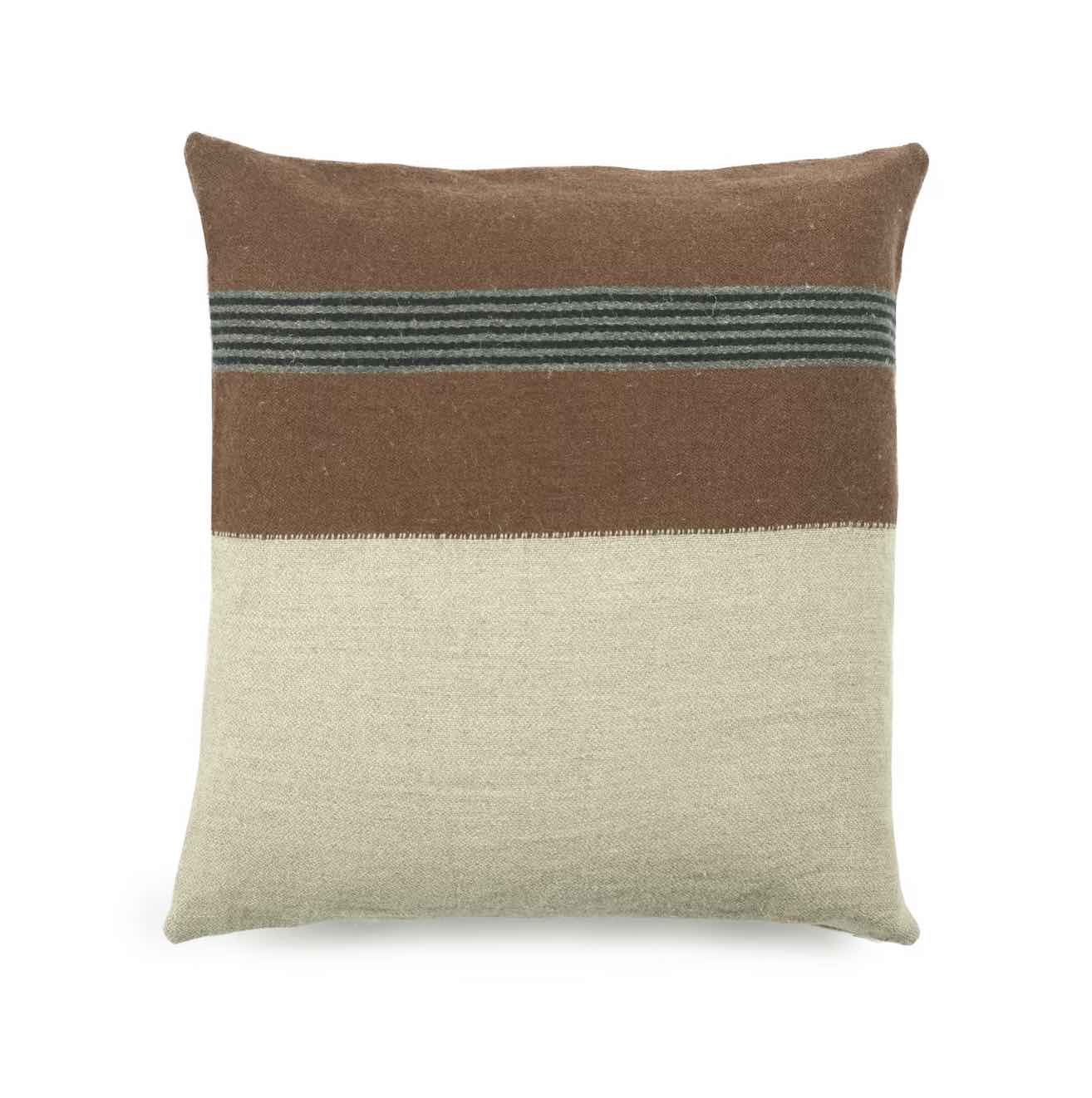 Sienna Brown Belgian Cushion Cover