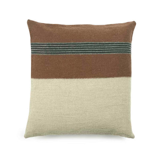 Sienna Brown Belgian Cushion Cover