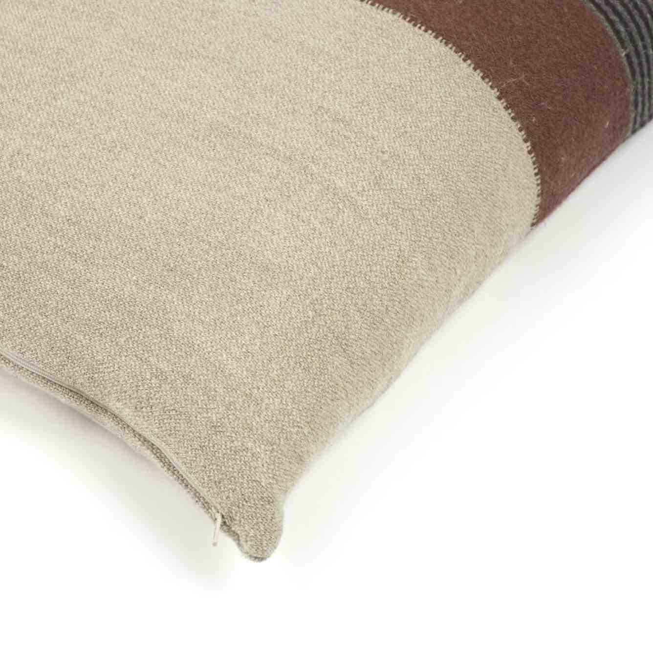 Sienna Brown Belgian Cushion Cover