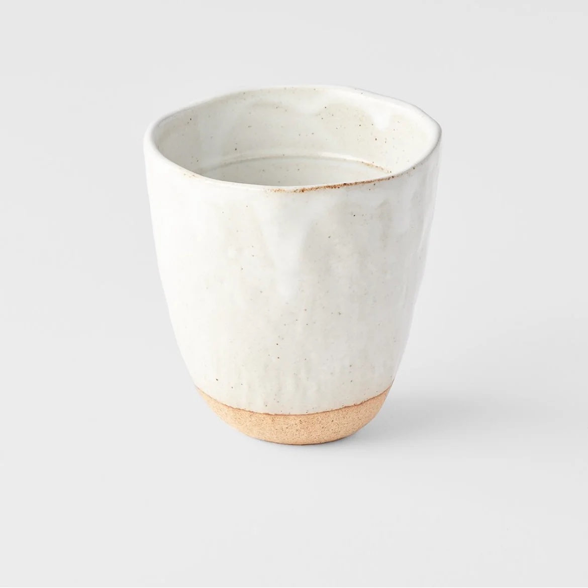 White Lopsided Large Mug