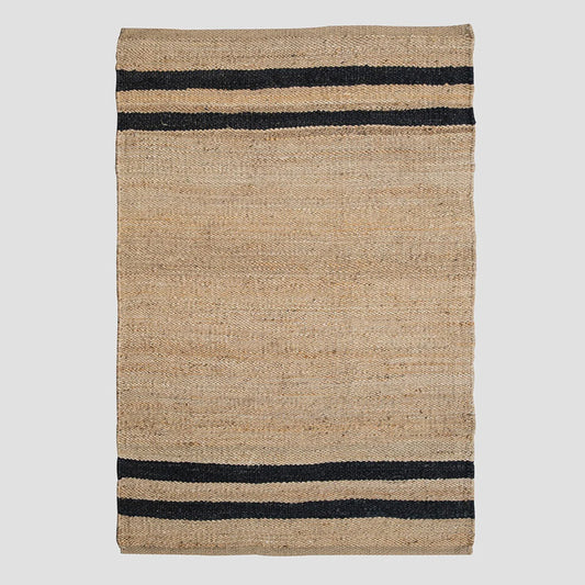 Natural Sisal with Black Stripe Rug