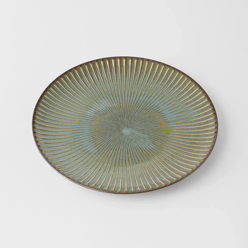 Fantail Green Dinner Plate