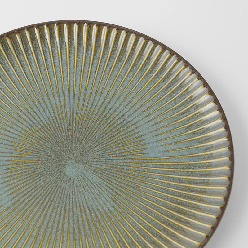 Fantail Green Dinner Plate