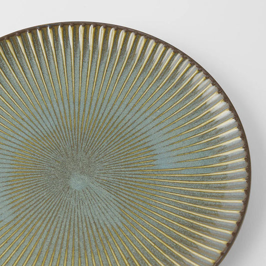Fantail Green Dinner Plate